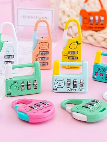 1Pc Mini 3 Digit Secret Password Lock - Assortment